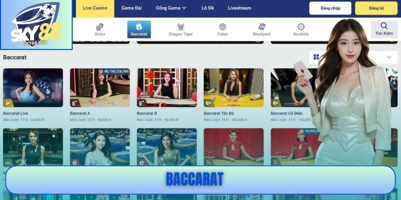 Baccarat SKY88 - Đẳng Cấp Sòng Bài Trực Tuyến 2025 1 Baccarat