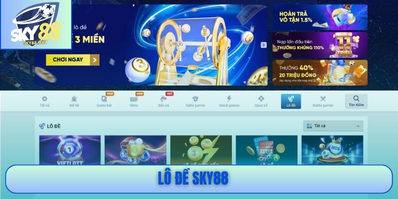Lô đề SKY88 tỷ lệ 1:90 soi cầu AI