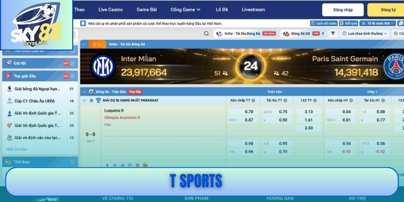 T Sports Mở Rộng Trải Nghiệm Cược Thể Thao Chuẩn Quốc Tế 1 T Sports